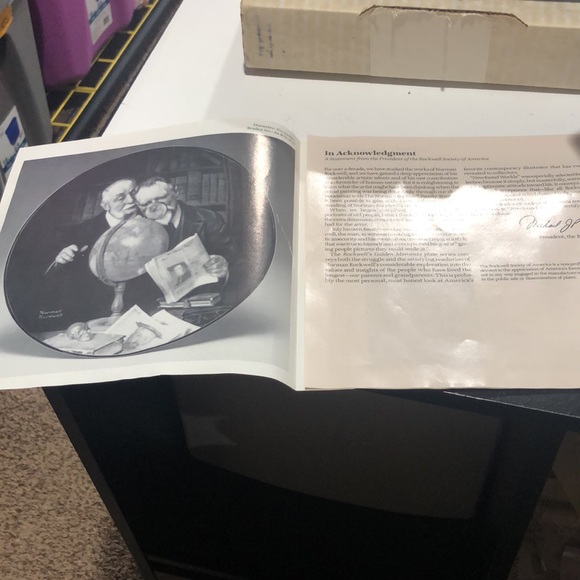 Edwin M. Knowles Newfound Worlds by Norman Rockwell collector’s plate - Picture 7 of 9